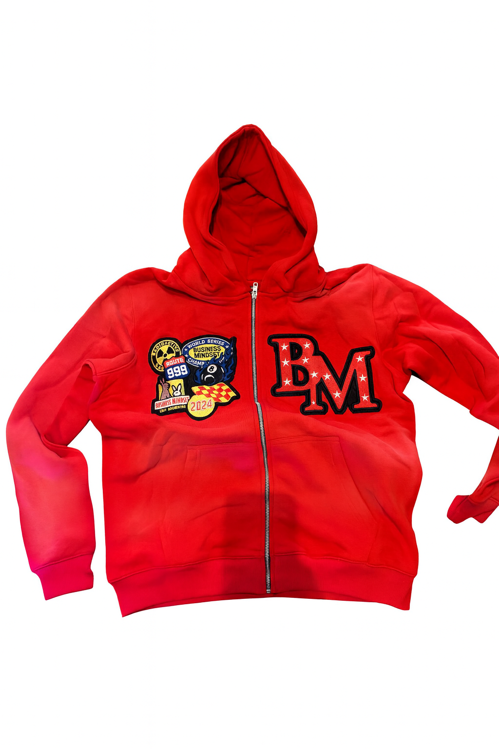 BM Varsity Patch Zip Hoodie – Earned Not Given Edition
