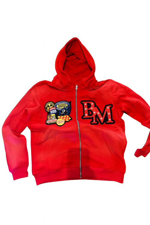 BM Varsity Patch Zip Hoodie – Earned Not Given Edition