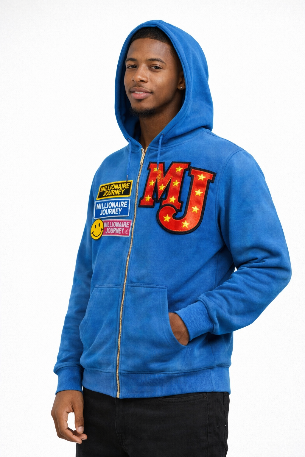 MJ Varsity Patch Zip Hoodie – Earned Not Given Edition