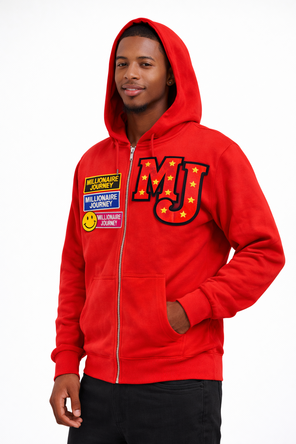 MJ Varsity Patch Zip Hoodie – Earned Not Given Edition