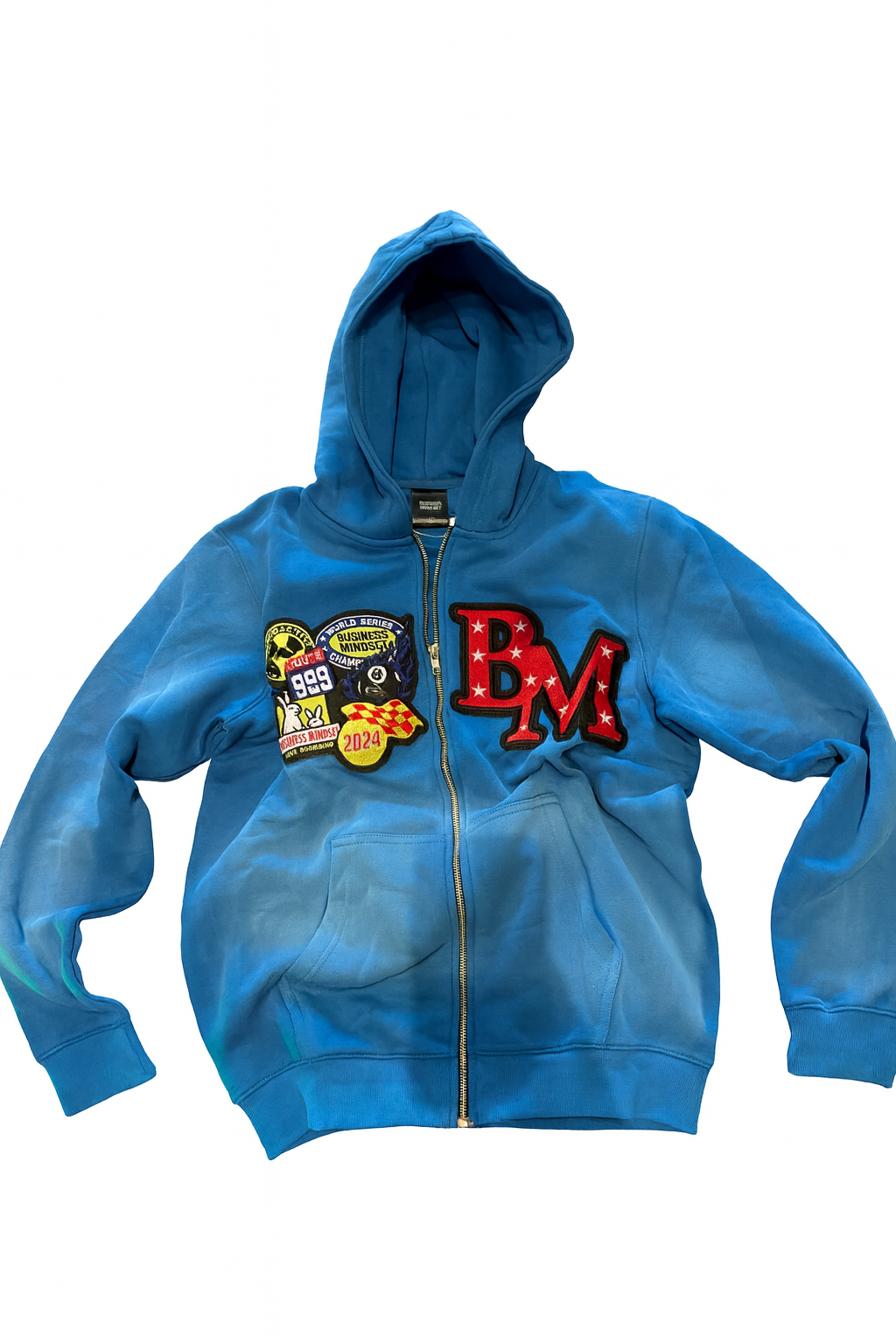 BM Varsity Patch Zip Hoodie – Earned Not Given Edition