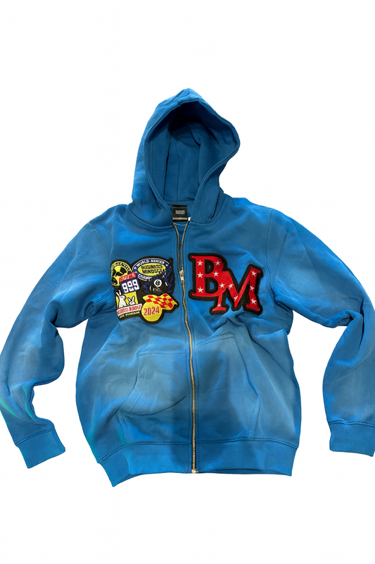 BM Varsity Patch Zip Hoodie – Earned Not Given Edition