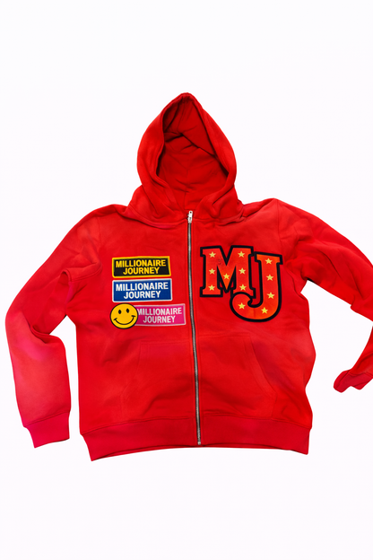MJ Varsity Patch Zip Hoodie – Earned Not Given Edition