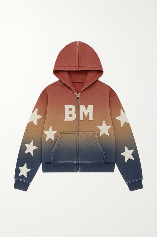 BM Starlit Fade Zip Hoodie