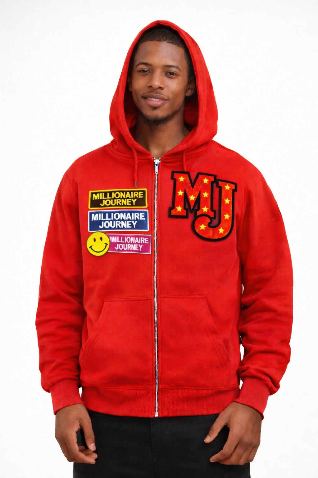 MJ Varsity Patch Zip Hoodie – Earned Not Given Edition